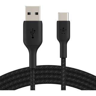 Belkin Braided Usb-C To Usb-A Cable1M Black Belkin Braided Usb-C To Usb-A Cable1M Black