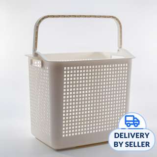 HOUZE 32L Laundry Basket with Handle (Beige)
