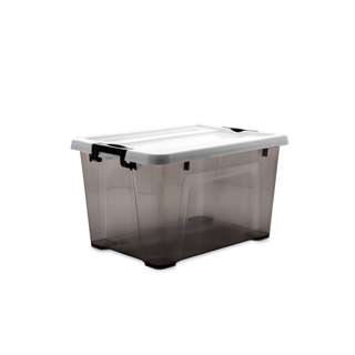 HOUZE 'EDGY' 16L Storage Box w/o Wheels (Smoke Grey)