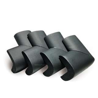 MillionParcel Corner Guard L -Shape Corner - Black