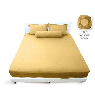 Silky Smooth Bedsheet 800TC King - Yellow