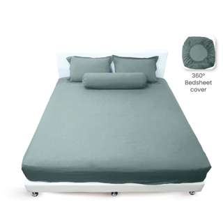 Silky Smooth Bedsheet 800TC | Super Single - Green Bean