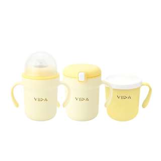 Viida Stainless Steel Kids 3-Stage Training Cup Set - Yellow