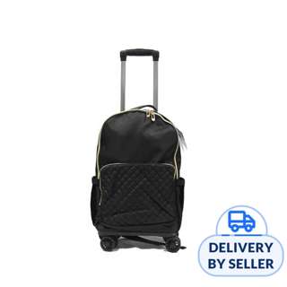 Modish 8-wheel Detachable Trolley Backpack - Black