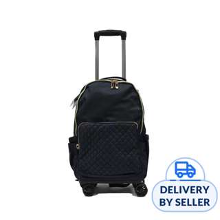 Modish 8-wheel Detachable Trolley Backpack - Navy