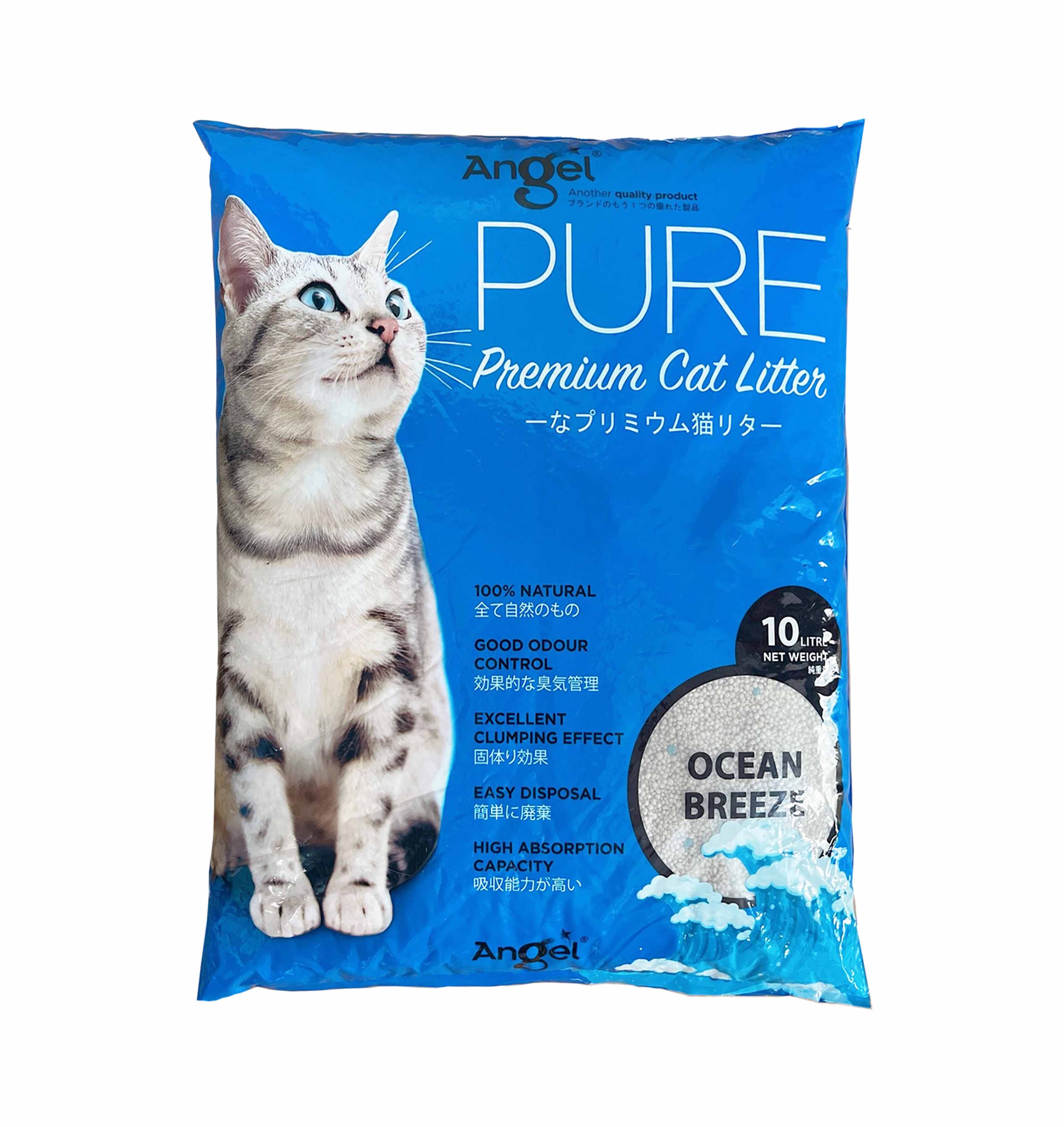 Angel Pure Premium Cat Litter - Ocean Breeze Scented