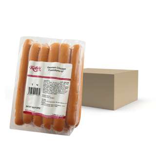 Kelly's German Chicken Frankfurter 6" Sausage - Frozen (CTN)