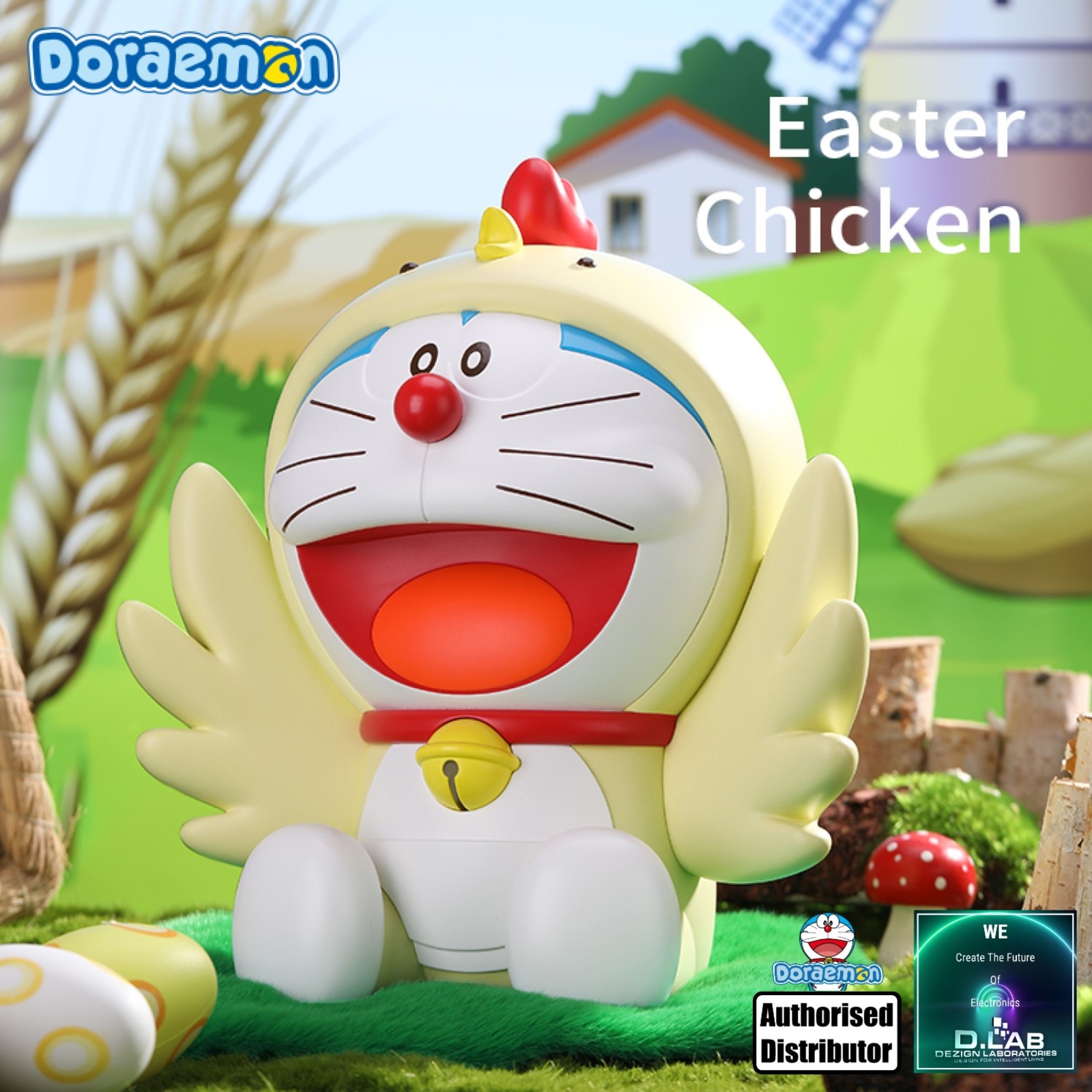 Doraemon Lab D.LAB Doraemon 24cm Easter Chicken Doll | NTUC FairPrice