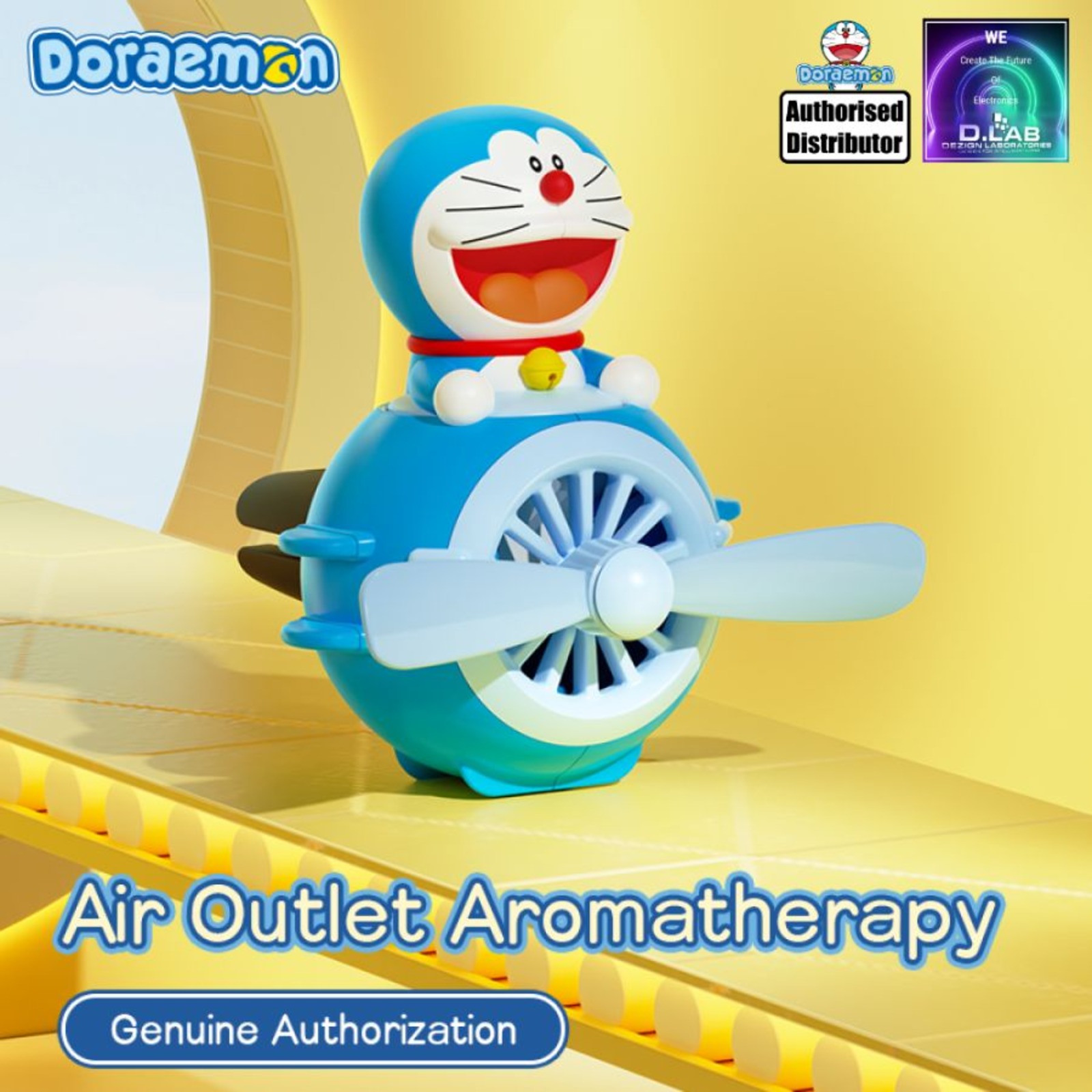 Doraemon Lab D.LAB Doraemon Car Aromatherapy (Blue) | NTUC FairPrice