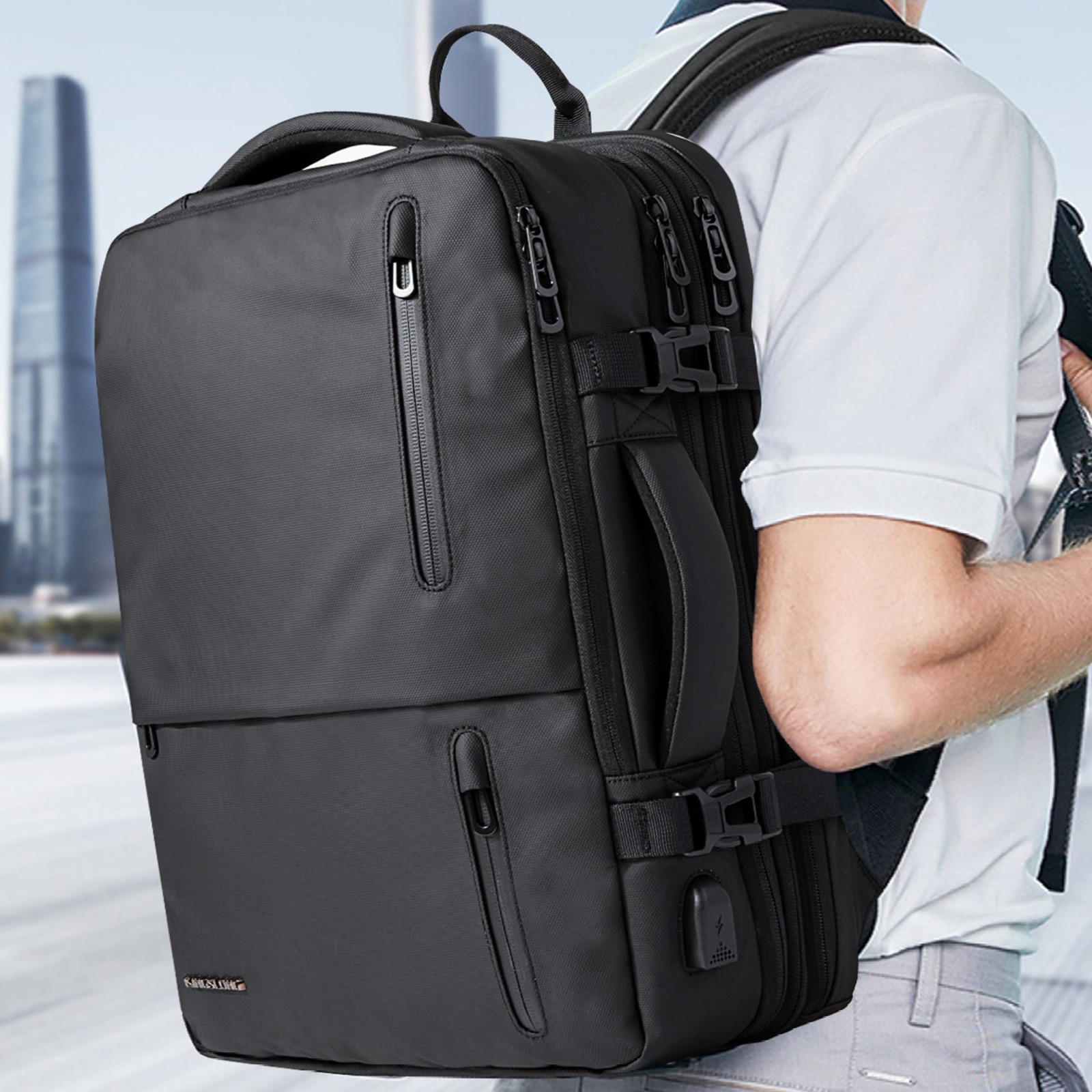 Svelte Waterproof 17 inch Laptop Backpack - Navy | NTUC FairPrice Svelte Waterproof 17 inch Laptop Backpack - Navy | NTUC FairPrice
