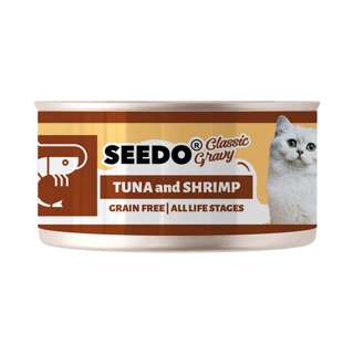 Seedo Classic Gravy Wet Cat canned food (Tuna & Shrimp)