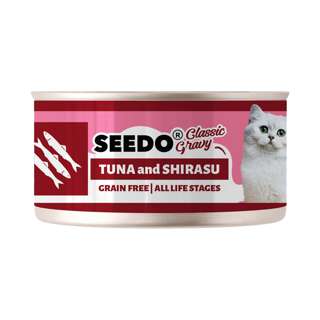 Seedo Classic Gravy Wet Cat canned food (Tuna & Shirasu)