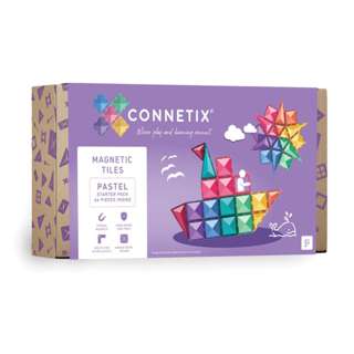 Connetix Tiles 64 Pieces Pastel Starter Pack