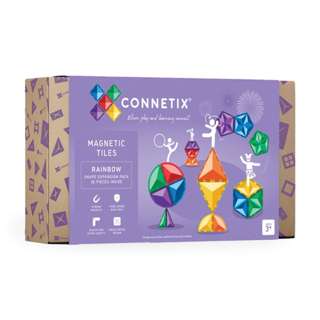 Connetix Tiles 36 Pieces Rainbow Shape Expansion Pack