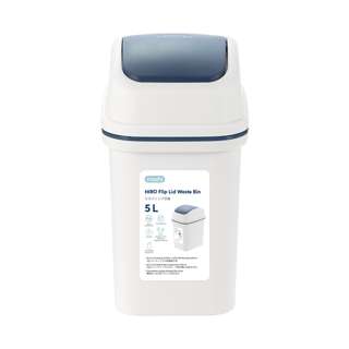 Inochi Flip Lid Waste Bin Blue Inochi Flip Lid Waste Bin Blue