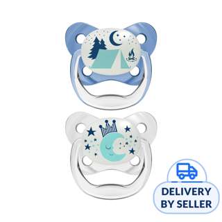 Dr. Brown's Prevent Glow-in-the-Dark Pacifier, Stage 2, Blue Dr. Brown's Prevent Glow-in-the-Dark Pacifier, Stage 2, Blue