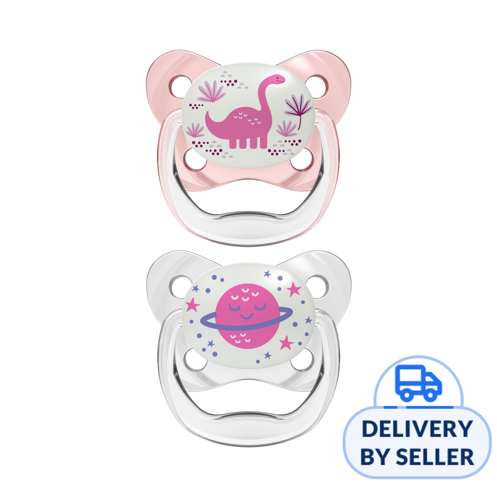 Dr. Brown's Prevent GlowintheDark Pacifier, Stage 2, Pink NTUC