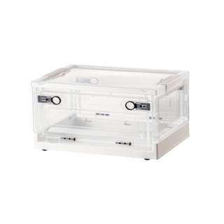 HOUZE FLERO Collapsible 55L Storage Box (Clear & White)