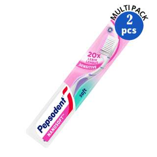 Pepsodent Nano Soft Sensitive Double Care Toothbrush 2s
