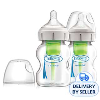 Dr. Brown's 150ml Options+ Wide-Neck Glass Baby Bottle