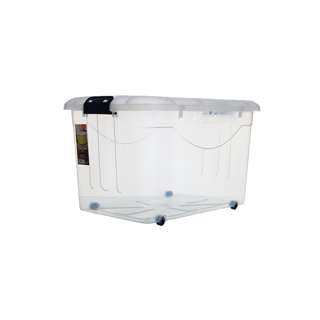 Citylife 30L Storage Container Box With Wheels - Clear