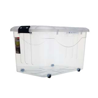 Citylife 60L Container Box With Wheels (Clear)