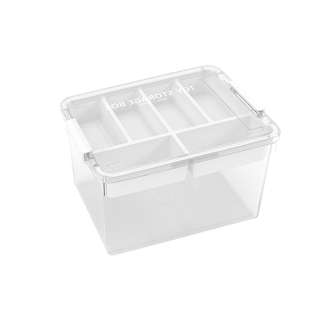 Citylife 30L Storage Container Box with Tray - Clear