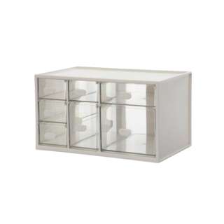 Citylife Mini Cabinet Drawers Desk Organizer - White (4.8L)