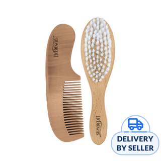 Dr. Brown?s Soft and Safe Baby Brush + Comb