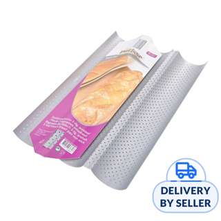 Patisse Baguette Pan Non-Stick Perforated 3 Roll 380 X 240MM