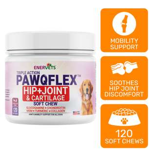 Enervets Triple Action PawQFlex Joint & Cartilage Soft Chew Enervets Triple Action PawQFlex Joint & Cartilage Soft Chew