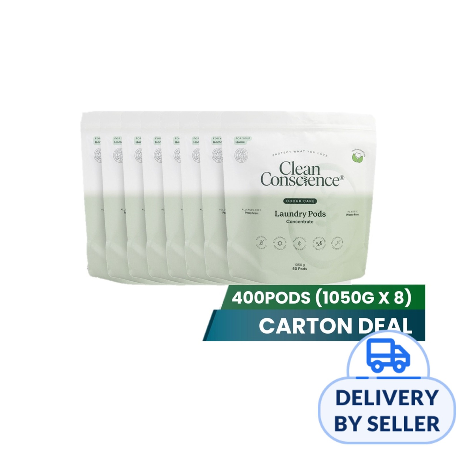 Clean Conscience 5 in 1 Laundry Pods Odour Care | NTUC FairPrice