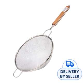 Pujadas Stainless Steel Bowl Strainer 26Cm With Wood Handle