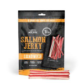 Absolute Holistic Jerky Ingredient Dog Treat Salmon Sandwich