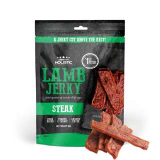 Absolute Holistic Jerky Ingredient Dog Treat Lamb Steak