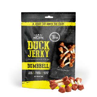 Absolute Holistic Jerky Ingredient Dog Treat Duck Dumbbell