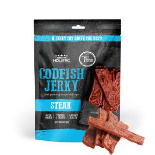 Absolute Holistic Jerky Ingredient Dog Treat Codfish Steak