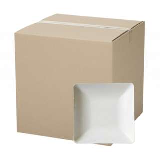 eco u Sugarcane Canape Plate Square 100% Biodegradable Carton