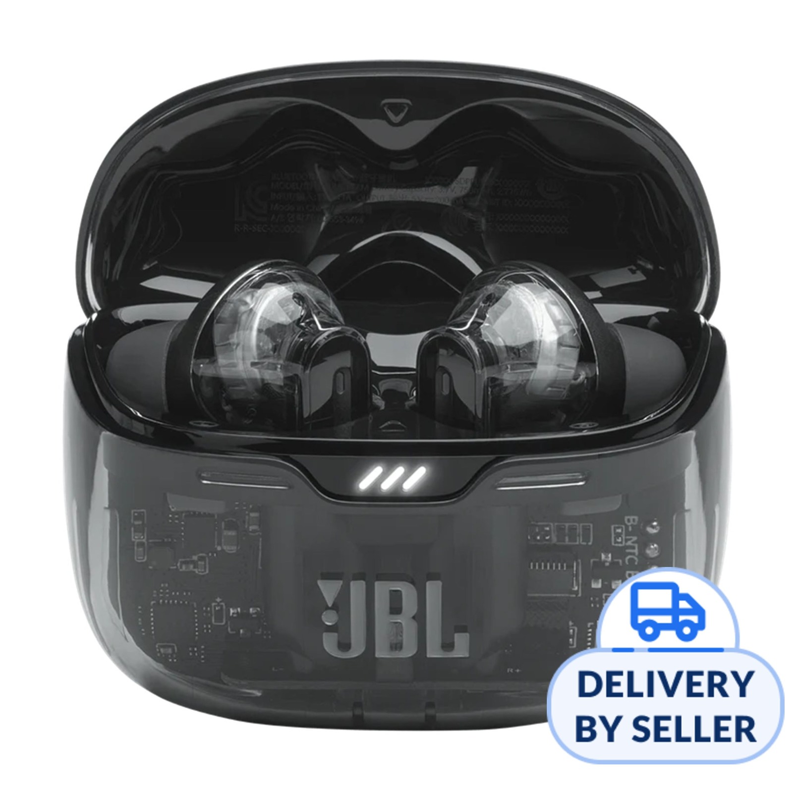 JBL Tune Beam Earbuds Ghost Black NTUC FairPrice