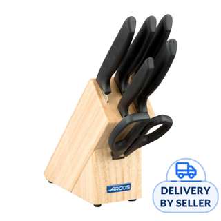 Arcos Knife Set 6's in Wood Block Niza