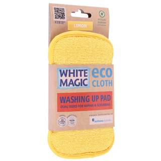 White Magic Eco Cloth Anti-Bacterial Washing Up Pad - Lemon