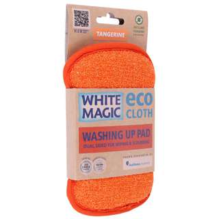 White Magic Eco Cloth Anti-Bacterial Washing Up Pad Tangerine