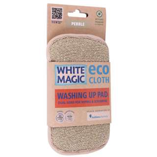 White Magic Eco Cloth Anti-Bacterial Washing Up Pad Pebble