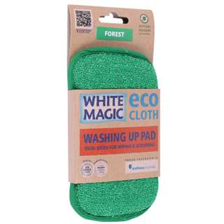 White Magic Eco Cloth Anti-Bacterial Washing Up Pad Forest