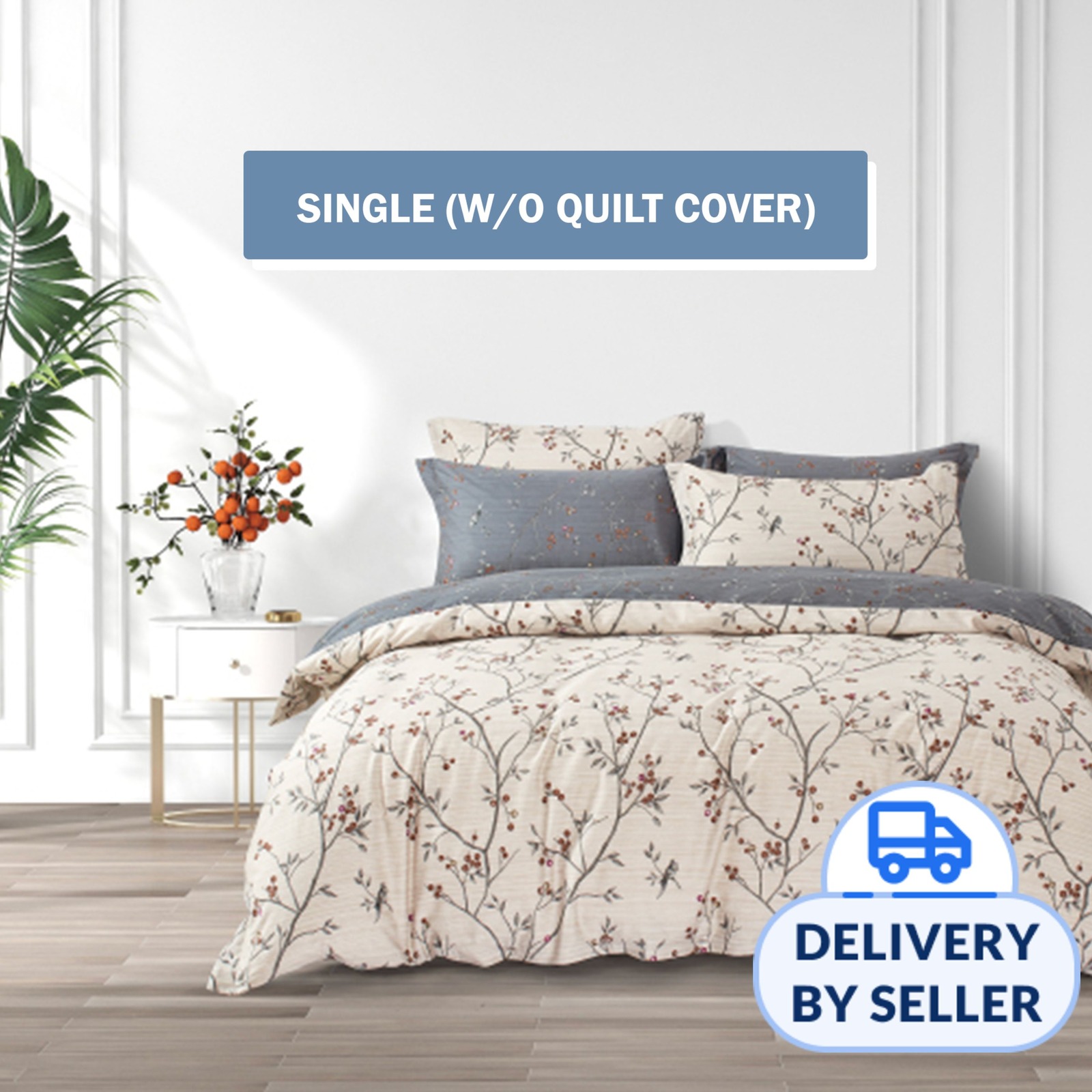 Epitex CP2123 Cotton Printed Fitted Sheet Single NTUC FairPrice