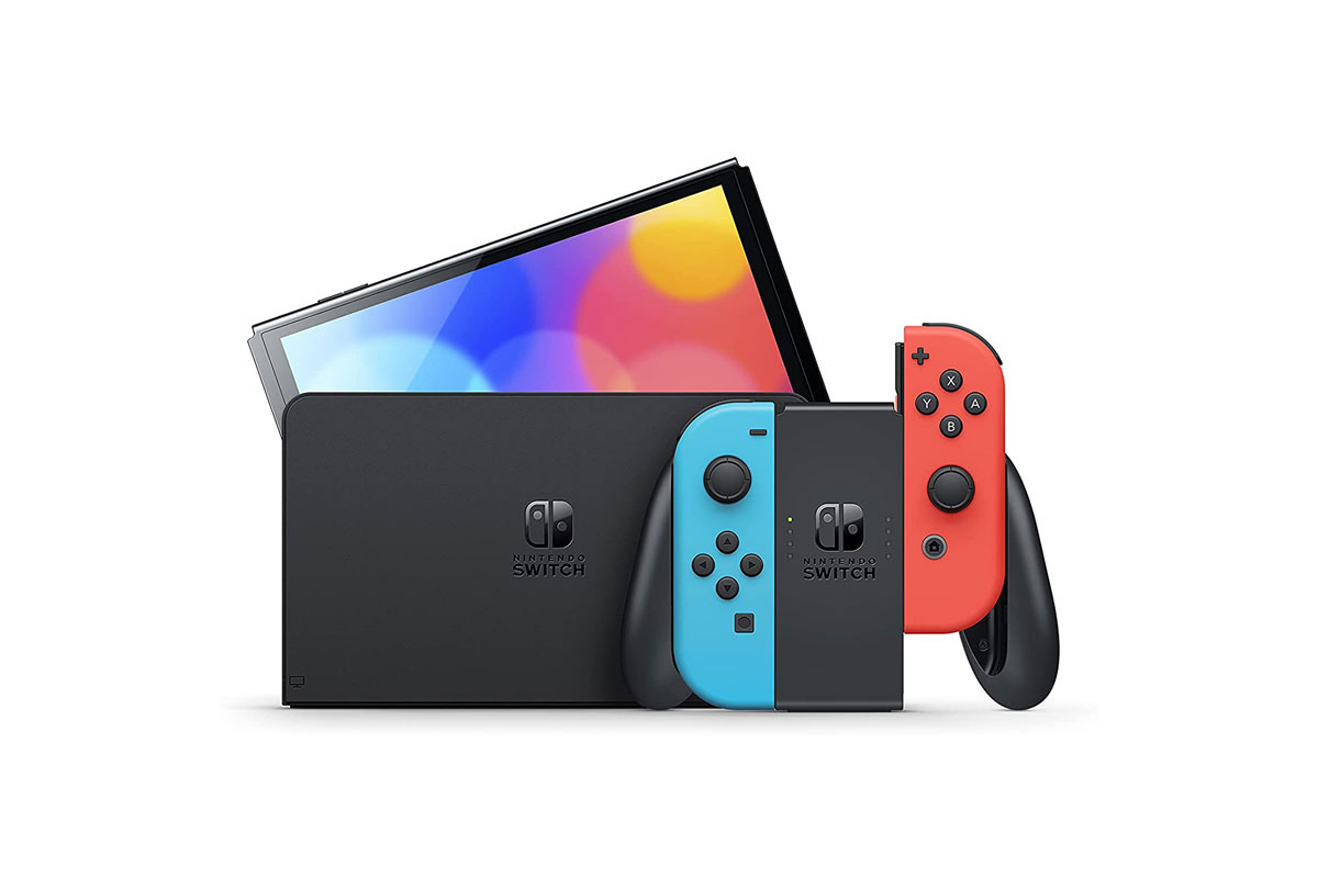 Nintendo Switch OLED Console - Neon | NTUC FairPrice