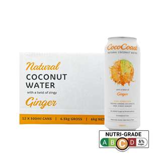 CocoCoast Natural Coconut Water with Ginger (CTN)