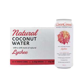 CocoCoast Natural Coconut Water with Lychee (CTN)