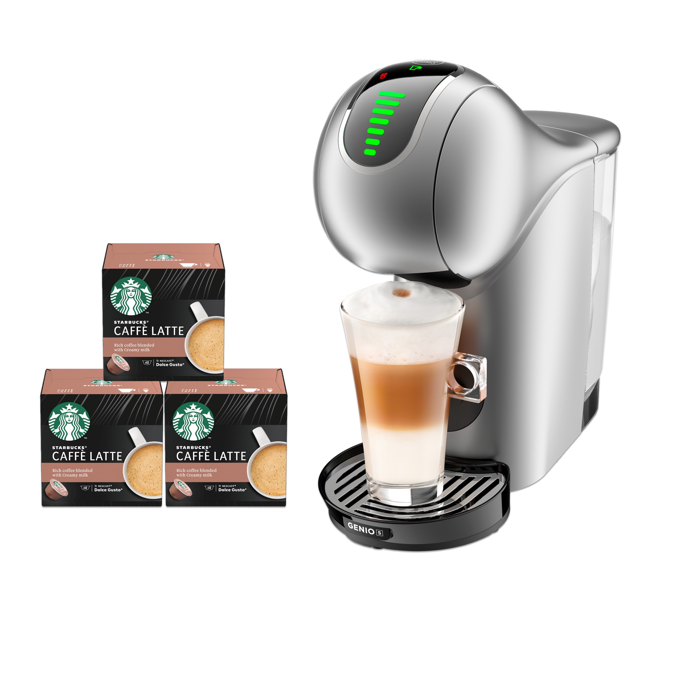 NESCAFE Dolce Gusto GENIO S TOUCH +3 Starbucks Caffe Latte