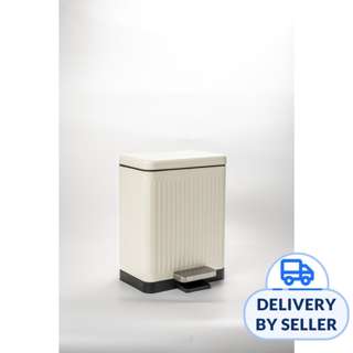 HOUZE HOUZE - 10L MIRA Matte Rectangle Step Bin (White)